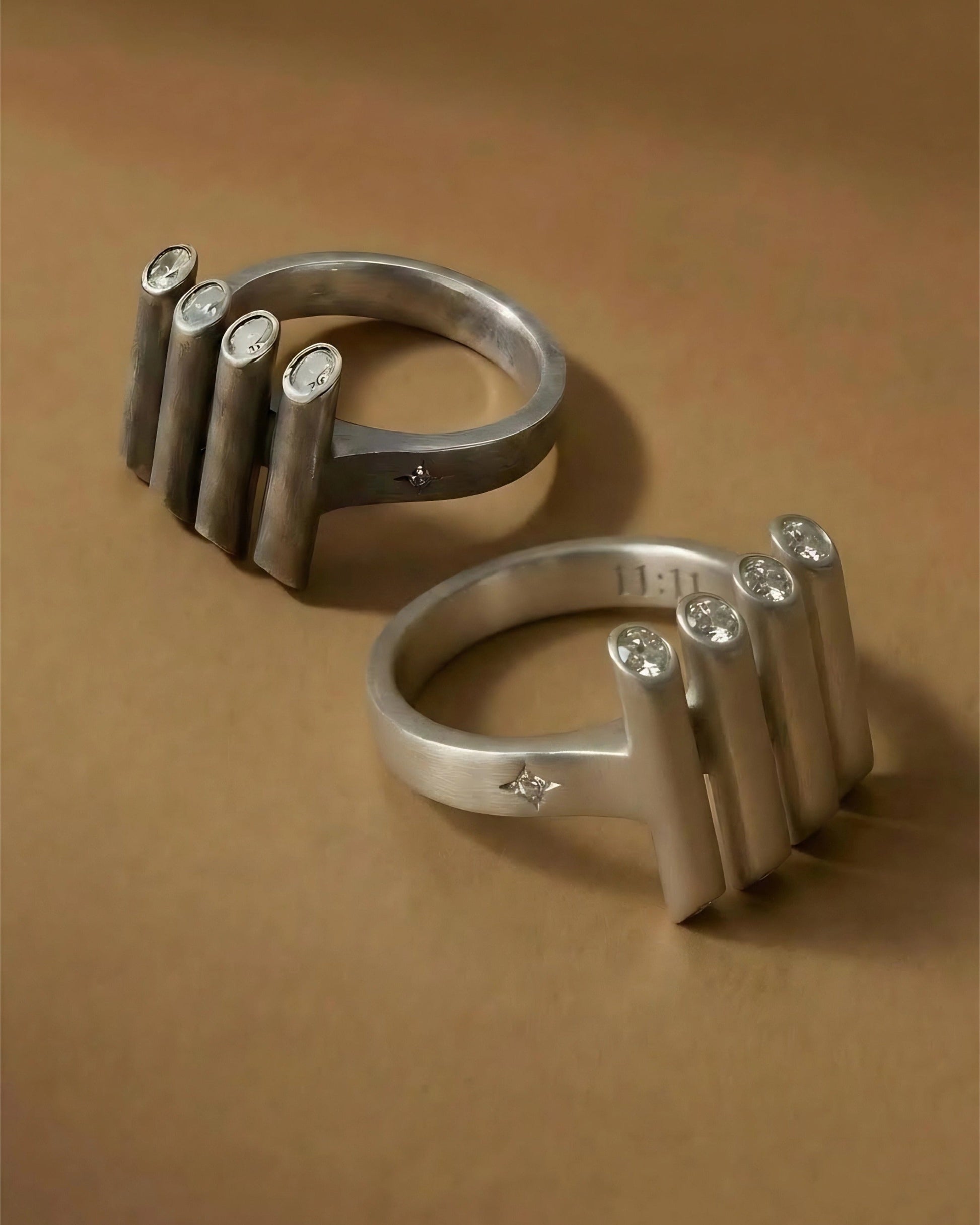 Portal Sterling Silver Ring - 1111 Angel Number - yiru.jeweller