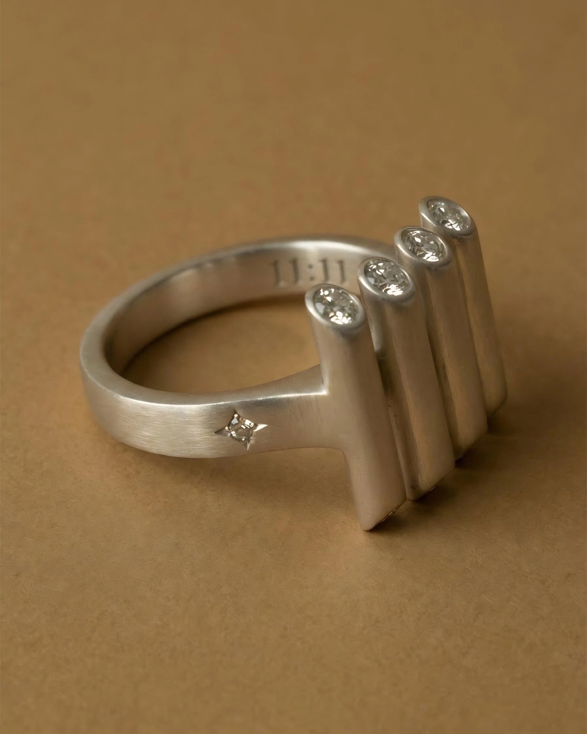 Portal Sterling Silver Ring - 1111 Angel Number - yiru.jeweller