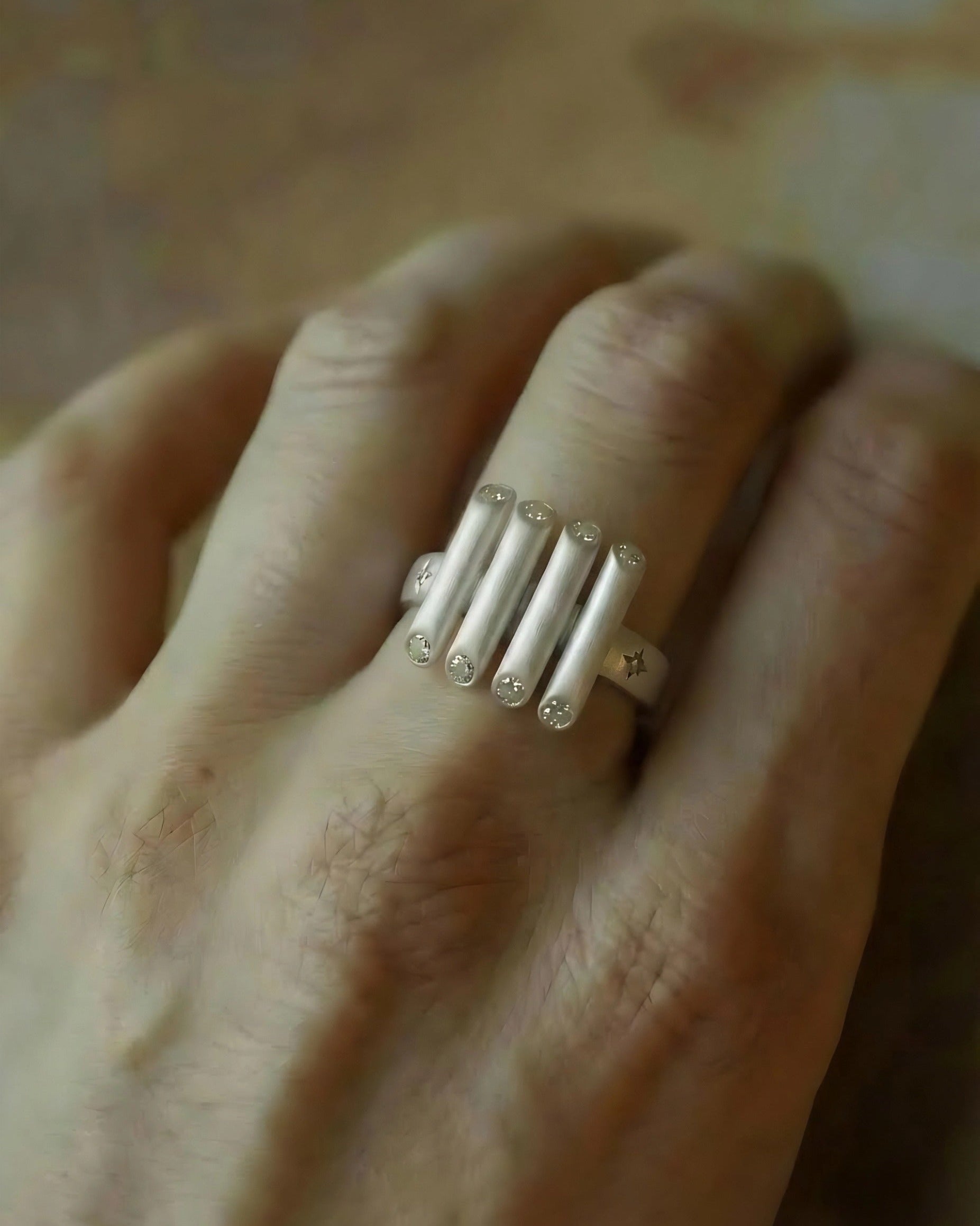 Portal Sterling Silver Ring - 1111 Angel Number - yiru.jeweller