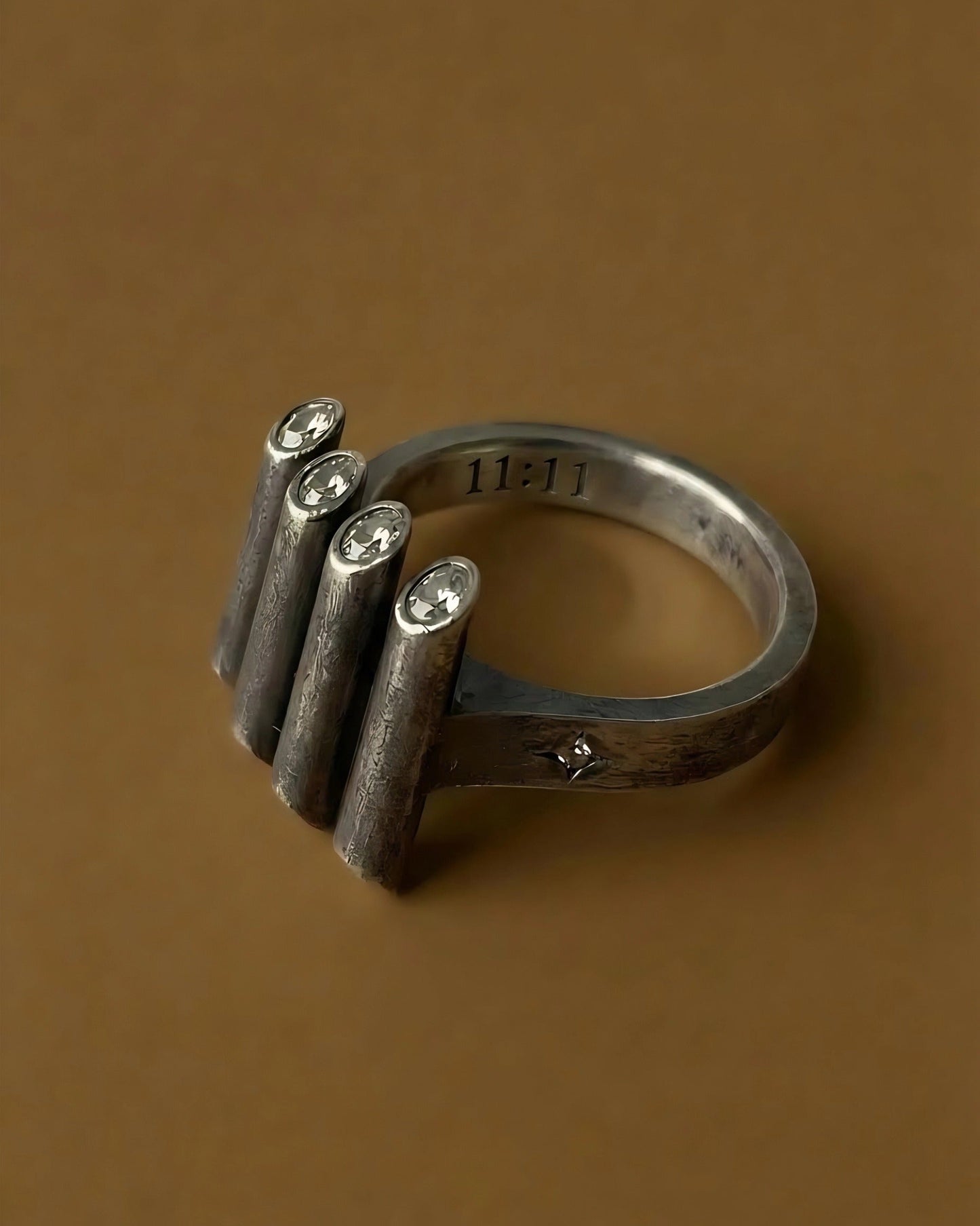 Portal Sterling Silver Ring - 1111 Angel Number - yiru.jeweller