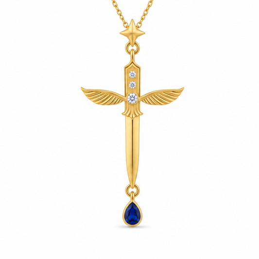 Queen of Swords Tarot  Pendant
