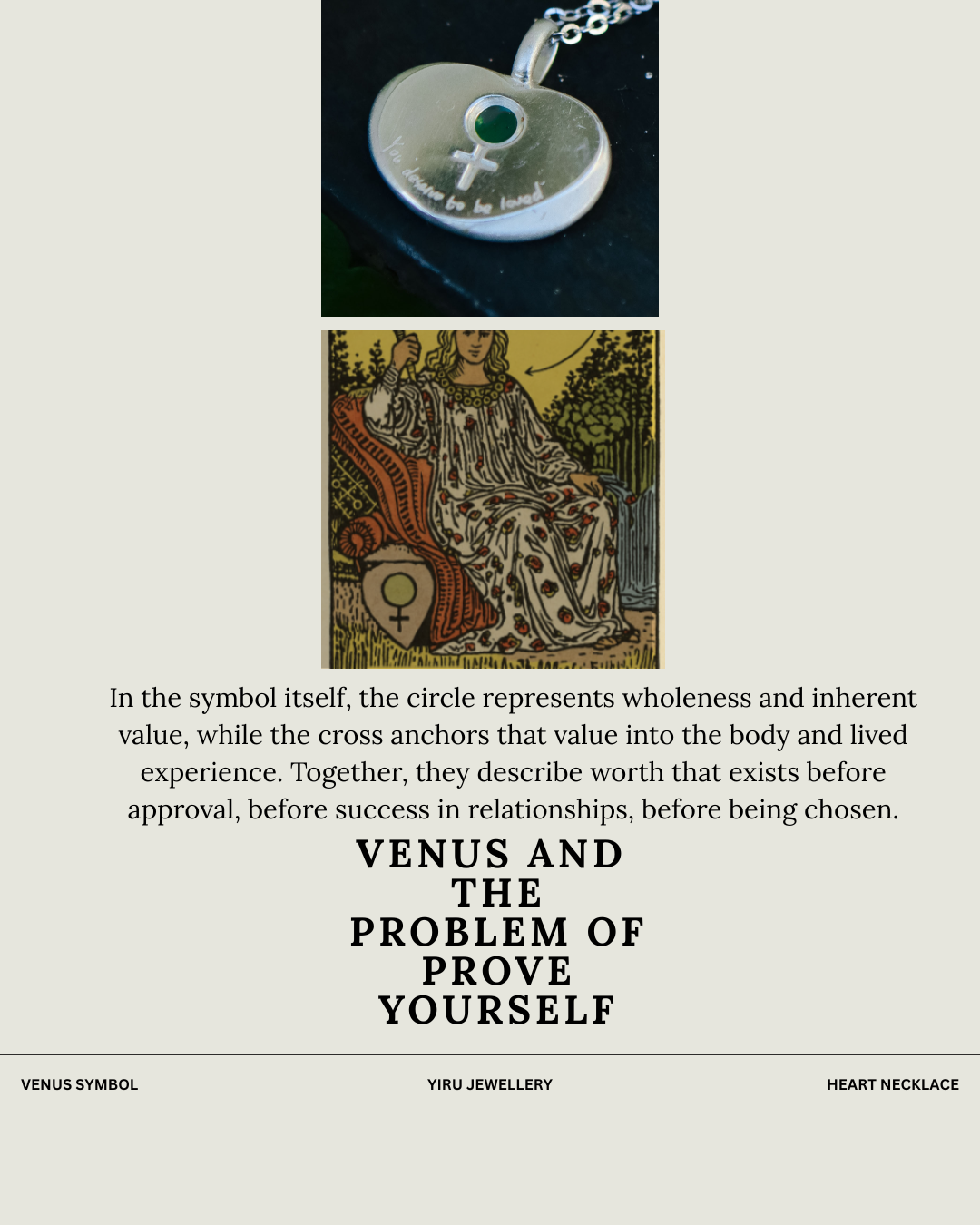 You Deserve To Be Loved-venus symbok